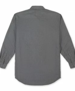 Fire Resistant Shirts Wrangler Riggs FR Flame Resistant Twill Gray Solid Shirt
