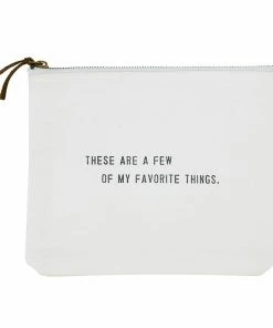 Creative Brands Home & Gifts Favorite Things Canvas Zip Pouch