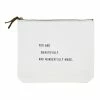 Creative Brands Home & Gifts Beautifully Canvas Zip Pouch
