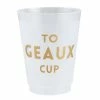 Creative Brands Home & Gifts To Geaux Cup Frost Cups 8 Pack