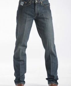 Cinch Men's Relaxed Fit White Label Jeans- Dark Stonewash