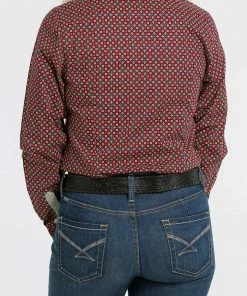 Western Shirts Women's Cinch Red Print Long Sleeve Shirt