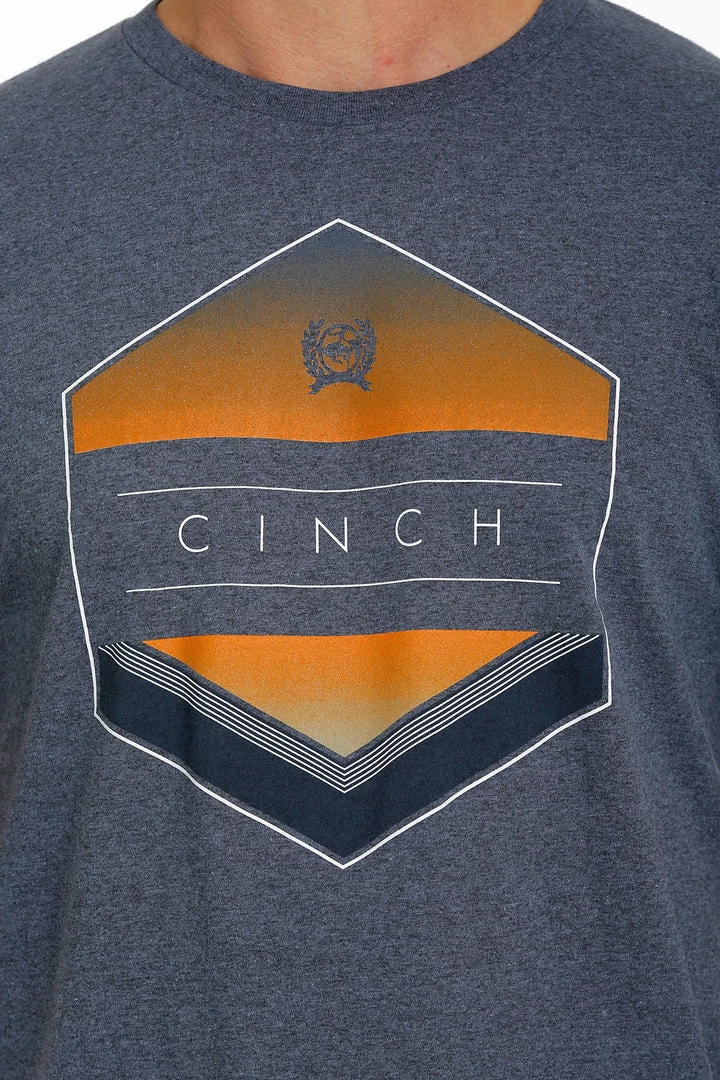 Men's Cinch Heather Blue Short Sleeve Tee T-Shirts/Polos 3 Men's Cinch Heather Blue Short Sleeve Tee T-Shirts/Polos