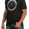 Men's Cinch Heather Black Short Sleeve Tee T-Shirts/Polos