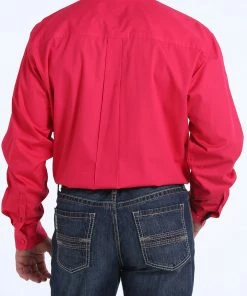 Miller Int. Men's Cinch Solid Button Down-Pink