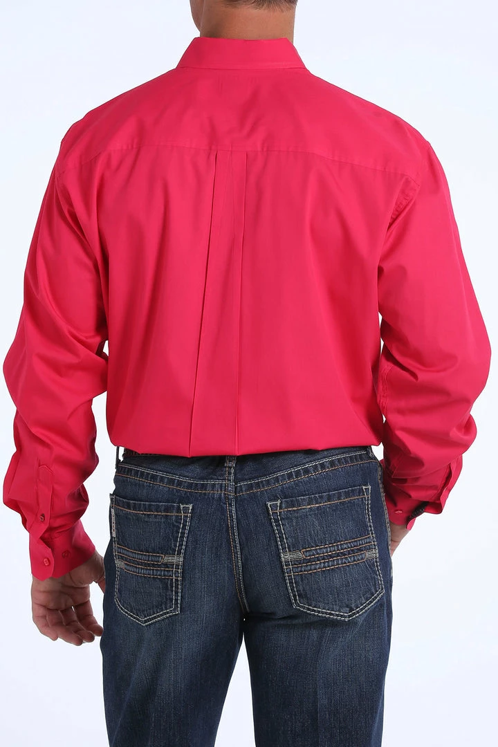 Miller Int. Men's Cinch Solid Button Down-Pink 2 Miller Int. Men's Cinch Solid Button Down-Pink