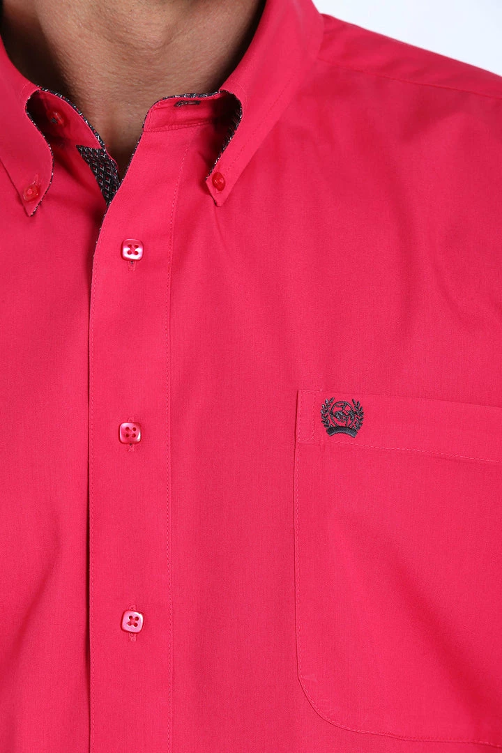 Miller Int. Men's Cinch Solid Button Down-Pink 3 Miller Int. Men's Cinch Solid Button Down-Pink