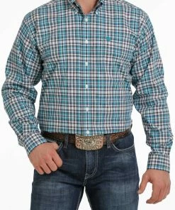 Men's Cinch Multi Plaid Long Sleeve Shirt