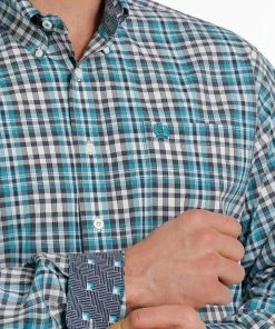 Men's Cinch Multi Plaid Long Sleeve Shirt 5 Men's Cinch Multi Plaid Long Sleeve Shirt