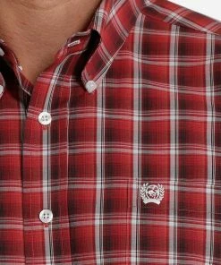 Long Sleeve Shirts Men's Cinch Coral Plaid Long Sleeve Button Down Shirt 5 Long Sleeve Shirts Men's Cinch Coral Plaid Long Sleeve Button Down Shirt