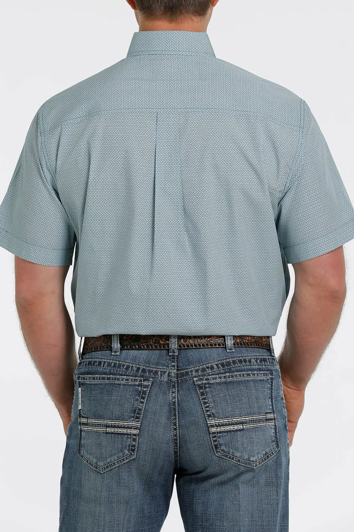 Men's Cinch Teal Print Short Sleeve Shirt 2 Men's Cinch Teal Print Short Sleeve Shirt