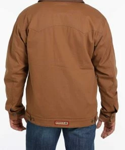 Men's Cinch Brown Canvas Jacket