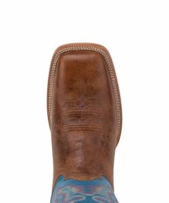 Men's R. Watson Palamino Tan Cowhide/Baby Blue Goat Boot