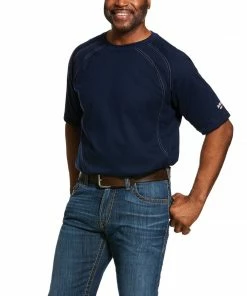 Ariat FR Work Crew Navy T-Shirt