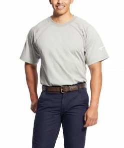 Ariat FR Work Crew Gray T-Shirt Fire Resistant Tees