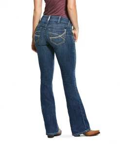 Ariat Women's Carlie R.E.A.L. Jeans Mid Rise Bootcut