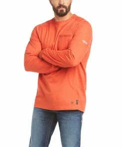 Ariat Men's FR Air Rig Life Graphic Heather Long Sleeve T-Shirt