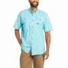 Short Sleeve Shirts Men's Ariat Rebar Made Tough VentTek DuraStretch Work Shirt Short Sleeve Shirt