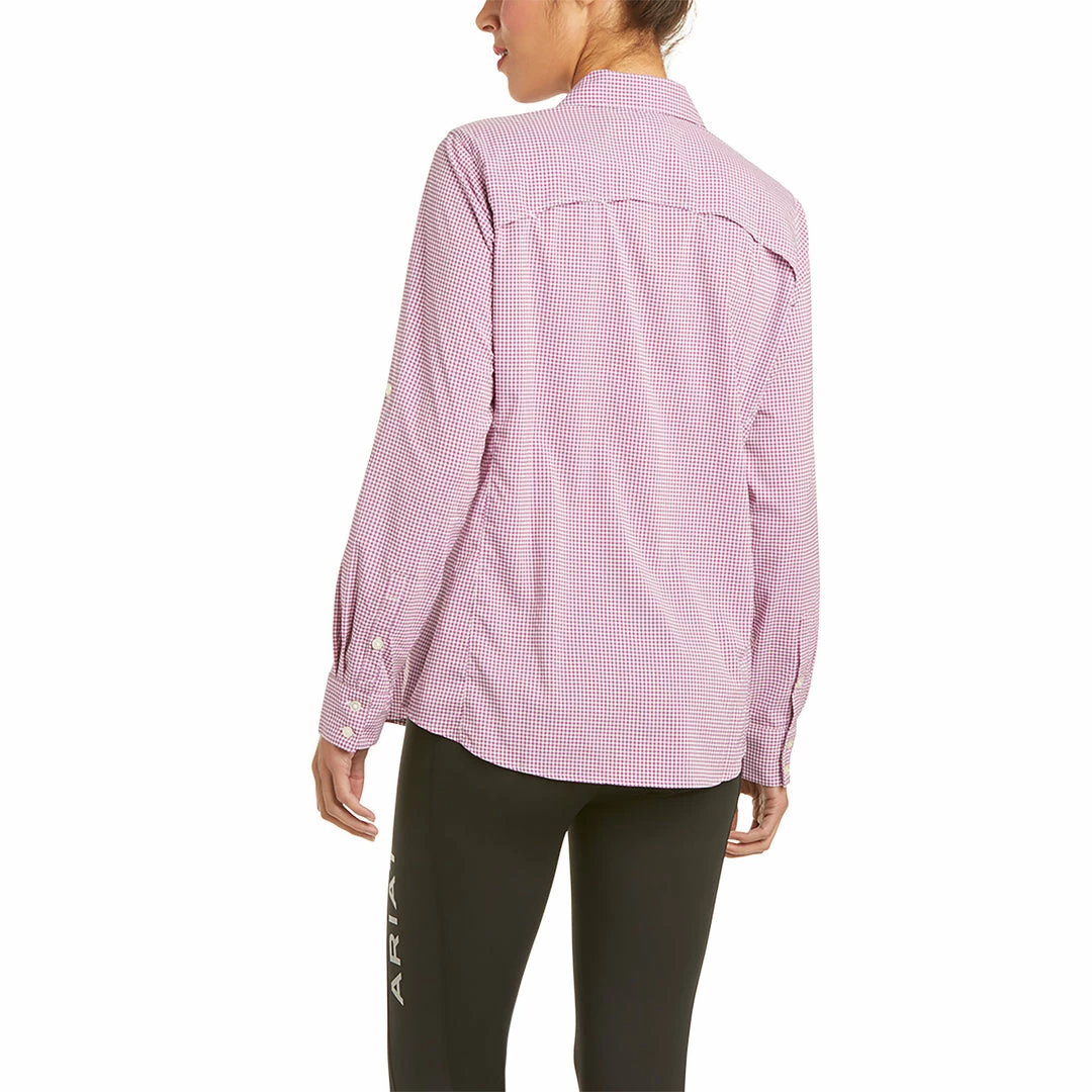 Women's Ariat Venttek Stretch Yancith Violet Check Shirt 2 Women's Ariat Venttek Stretch Yancith Violet Check Shirt