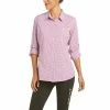 Women's Ariat Venttek Stretch Yancith Violet Check Shirt