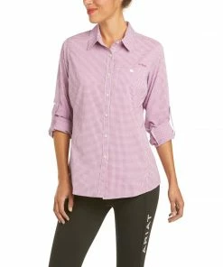 Women's Ariat Venttek Stretch Yancith Violet Check Shirt