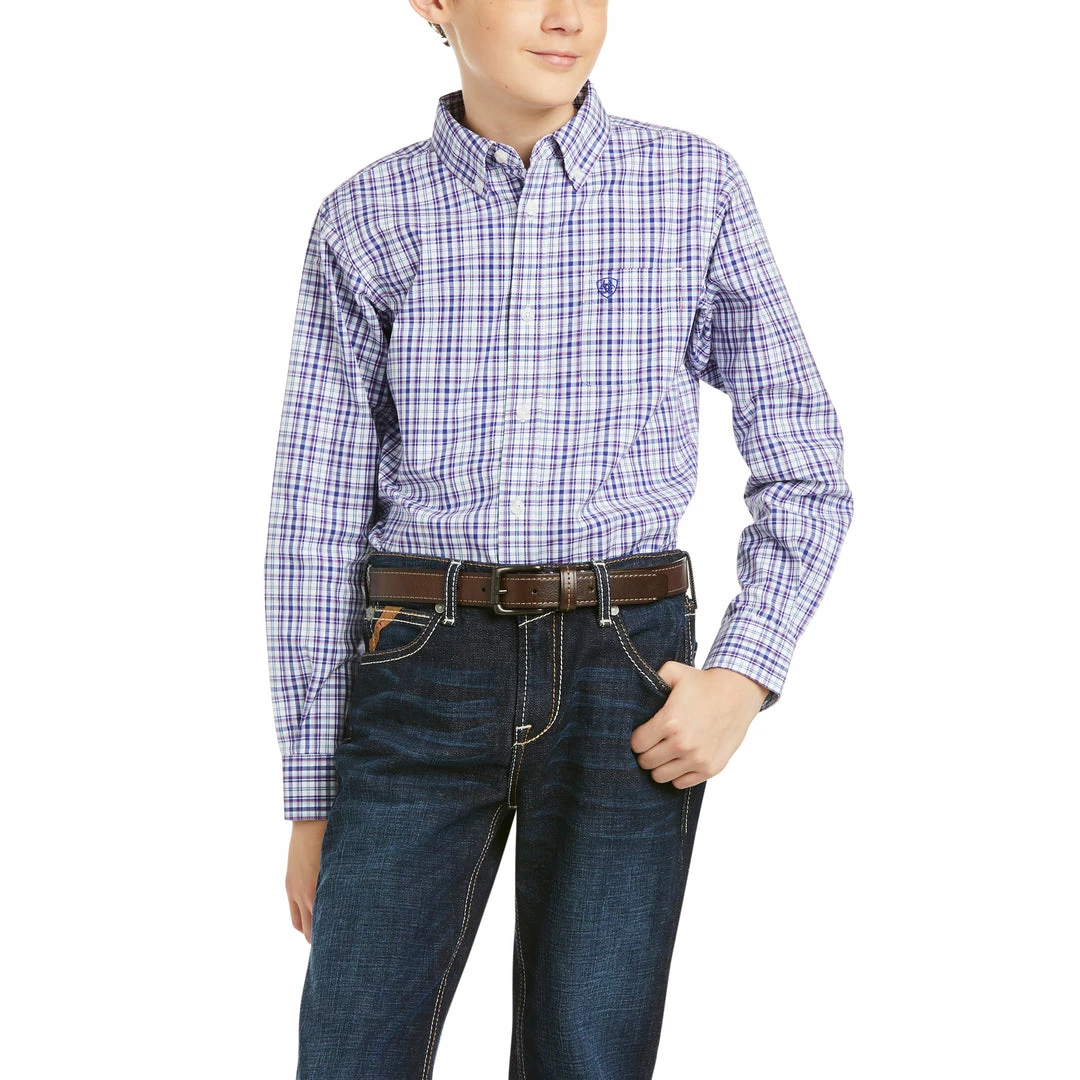 Boys Ariat Pro Series Pedra Classic Fit Shirt Kid's 1 Boys Ariat Pro Series Pedra Classic Fit Shirt Kid's
