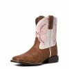 Kids Ariat Double Kicker Adobe Tan Boot Kids Boots