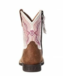 Kid's Ariat Adobe Tan/Pearlized Pink Boot Kids Boots