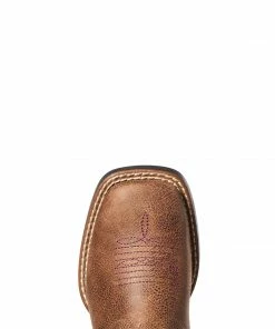 Kid's Ariat Adobe Tan/Pearlized Pink Boot Kids Boots