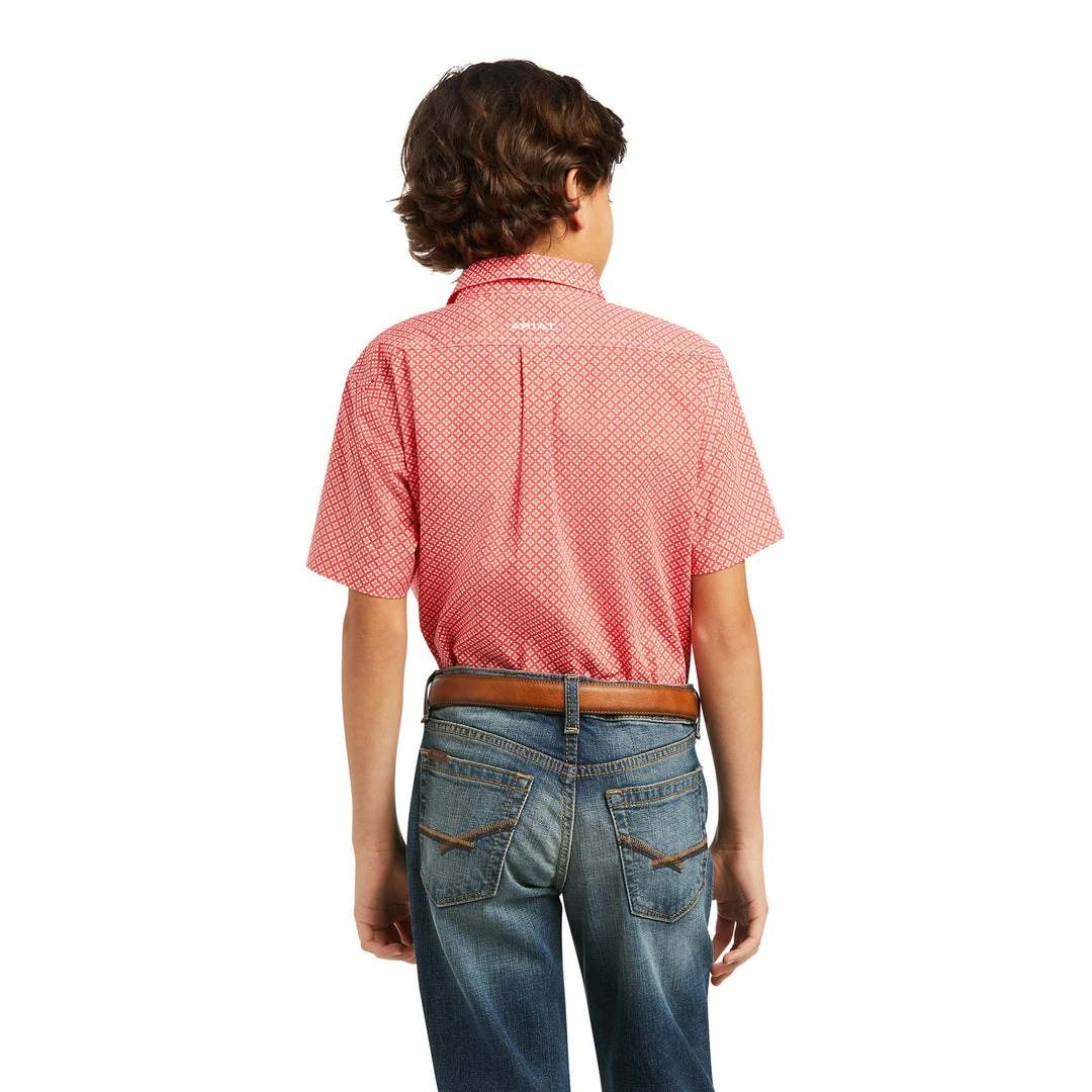 Kid's Boys Ariat Keaton Classic Short Sleeve Shirt 2 Kid's Boys Ariat Keaton Classic Short Sleeve Shirt