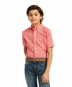 Kid's Boys Ariat Keaton Classic Short Sleeve Shirt