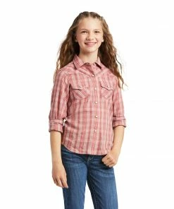 Girls Ariat Antique Rubia Snap Long Sleeve Shirt Girl's Western Shirts
