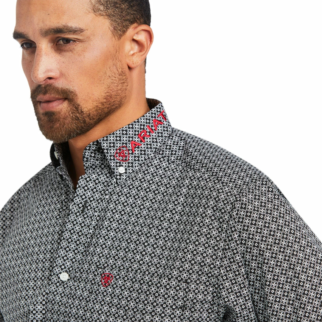 Men's Ariat Team Russ Black Classic Long Sleeve Shirt 3 Men's Ariat Team Russ Black Classic Long Sleeve Shirt