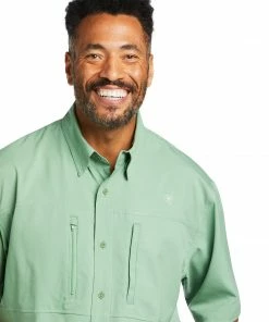 Short Sleeve Shirts Men's Ariat VentTek Classic Turf Green Short Sleeve Shirt 5 Short Sleeve Shirts Men's Ariat VentTek Classic Turf Green Short Sleeve Shirt