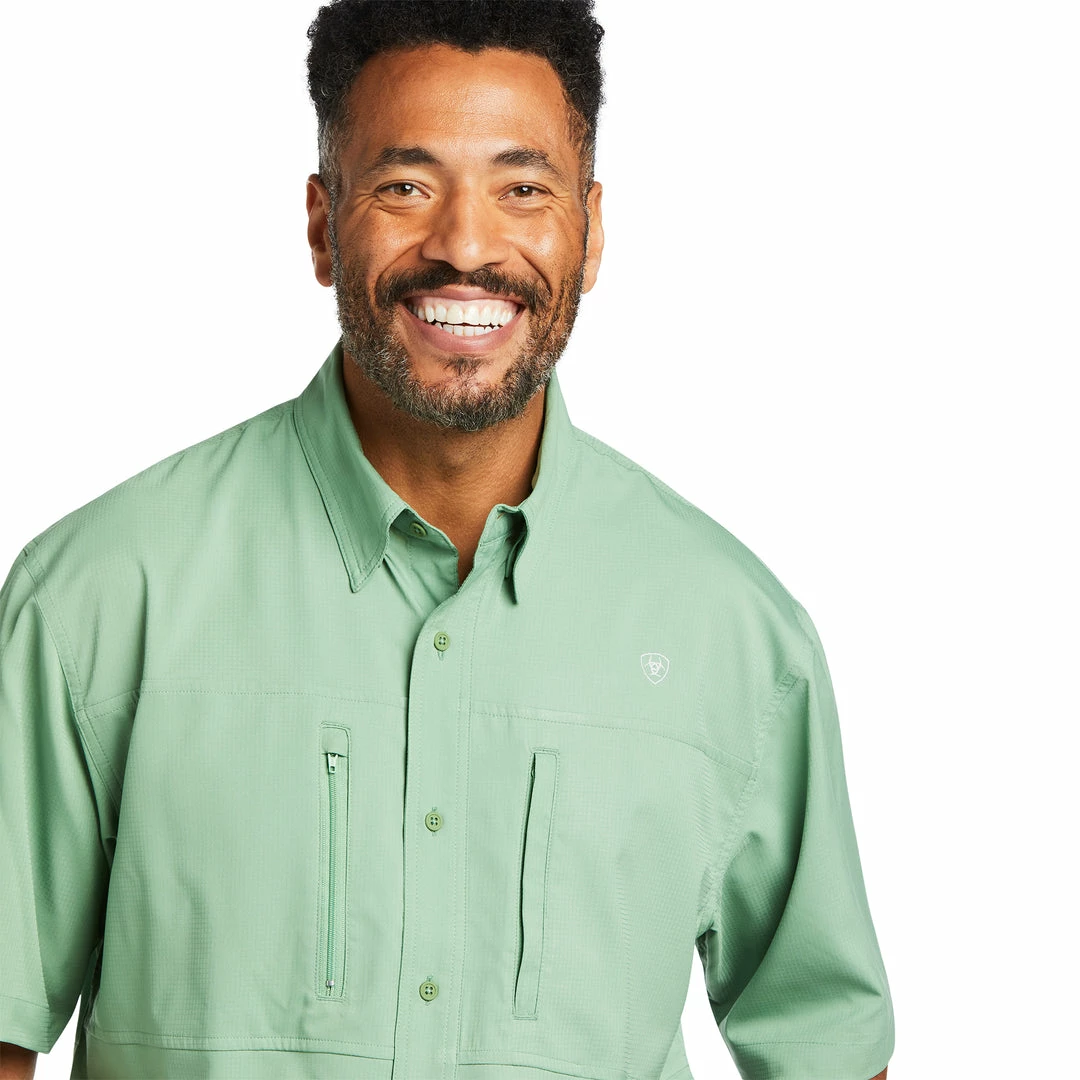 Short Sleeve Shirts Men's Ariat VentTek Classic Turf Green Short Sleeve Shirt 3 Short Sleeve Shirts Men's Ariat VentTek Classic Turf Green Short Sleeve Shirt