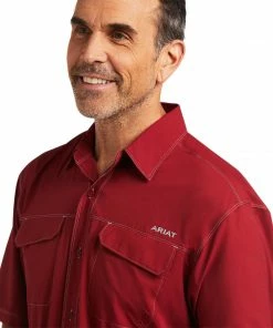 Men's Ariat Venttek Outbound Rubaiyat Classic Short Sleeve Shirt Short Sleeve Shirts