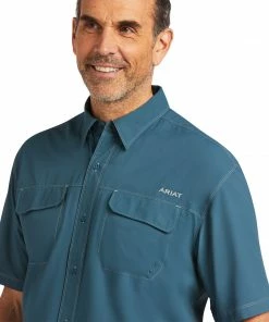 Men's Ariat VentTek Outbound Classic Stargazer Short Sleeve Shirt Short Sleeve Shirts