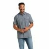 Men's Ariat VentTek Outbound Fitted Carbon Zero Short Sleeve Shirt