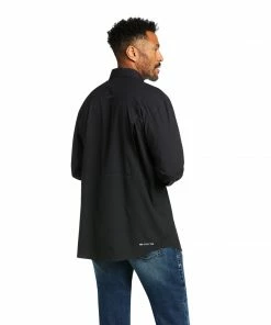 Men's Ariat VentTek Outbound Classic Fit Black Long Sleeve Shirt