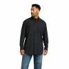 Men's Ariat VentTek Outbound Classic Fit Black Long Sleeve Shirt