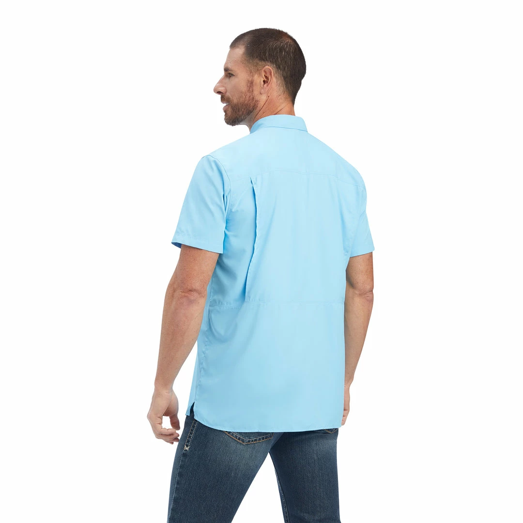 Men's Ariat VentTek Outbound Fitted Baltic Sea Short Sleeve Shirt Short Sleeve Shirts 2 Men's Ariat VentTek Outbound Fitted Baltic Sea Short Sleeve Shirt Short Sleeve Shirts