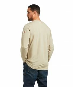 Men's Ariat FR Khaki Baselayer T-Shirt
