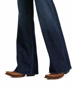 Jeans Women's Ariat Trouser Perfect Rise Long Wide Leg Jean