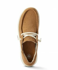 Shoes Women's Ariat Hilo Tan Floral Emboss Shoe 7 Shoes Women's Ariat Hilo Tan Floral Emboss Shoe