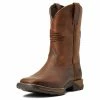 Youth Ariat Anthem Patriot Distressed Brown Kids Boots