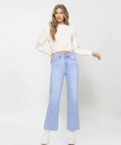 Vervet By Flying Monkey Women's Vervet 90's Vintage Ankle Straight Jeans