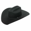 M & F Twister 2X Wool Santa Fe Black Felt Hat