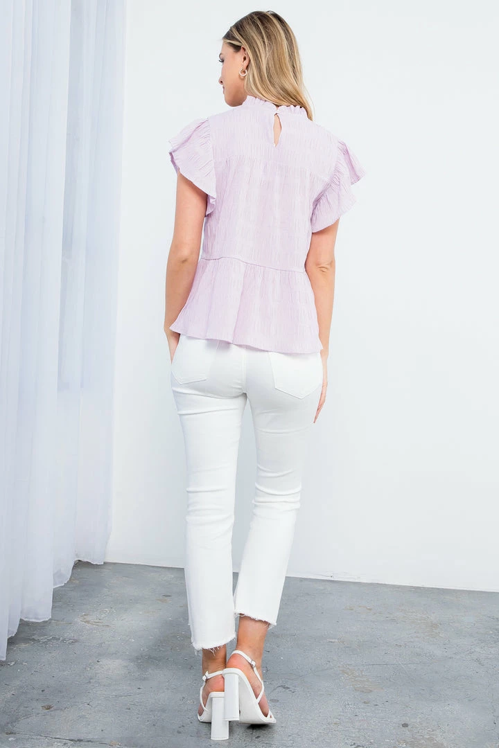 THML Tops Women's Smocked Gingham Top 2 THML Tops Women's Smocked Gingham Top