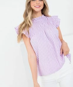 THML Women's Flutter Sleeve Top