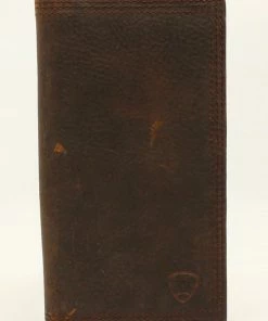 M & F Wallets Ariat Brown Rowdy Leather Rodeo Wallet